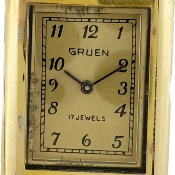 Vintage Gruen 17 Jewel Unisex Mechanical Wristwatch UT-70 Retro Rectangular - Picture 2 of 7